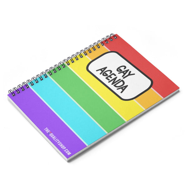 Gay Agenda Spiral Notebook