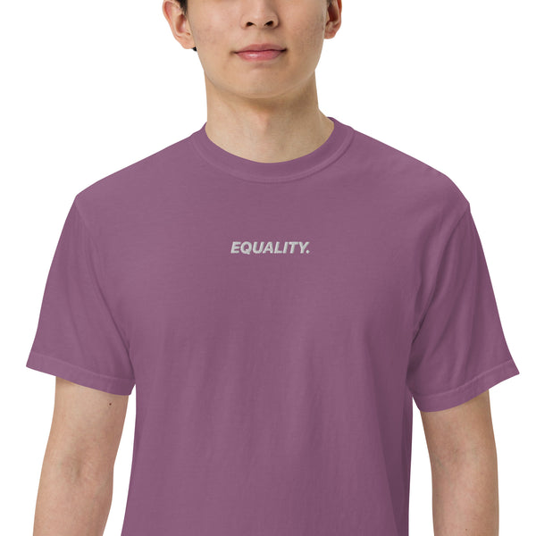 Equality Embroidered Pigment T-Shirt