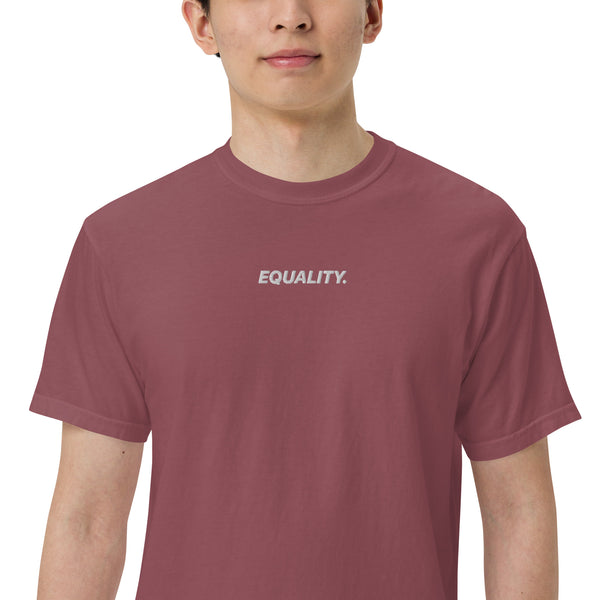Equality Embroidered Pigment T-Shirt