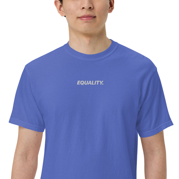 Equality Embroidered Pigment T-Shirt