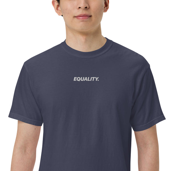 Equality Embroidered Pigment T-Shirt