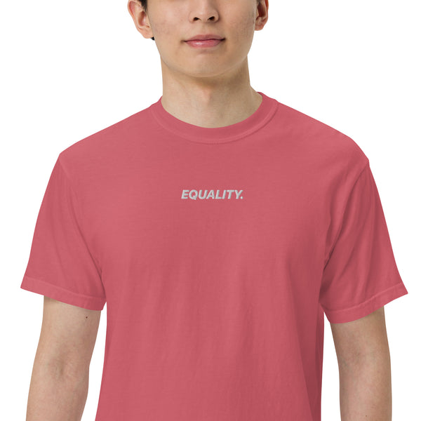 Equality Embroidered Pigment T-Shirt