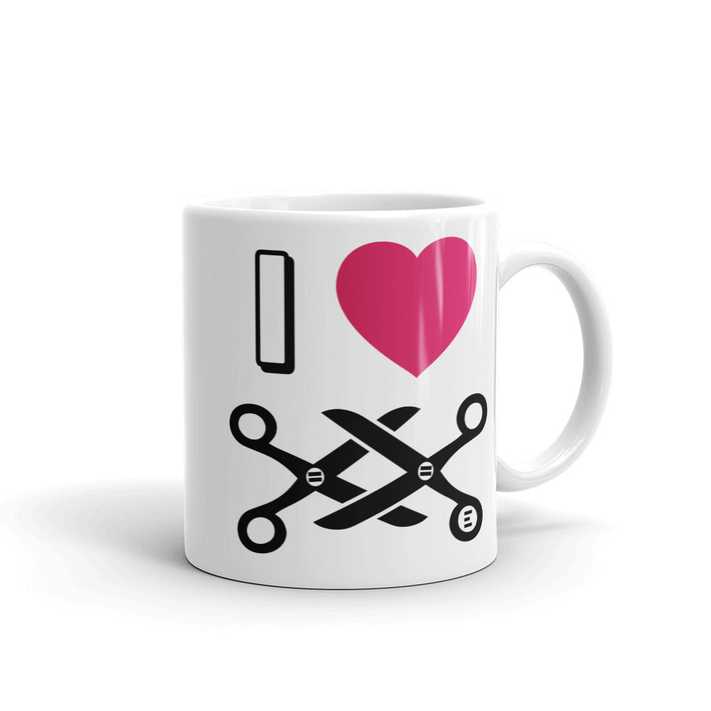 I Heart Scissoring Mug