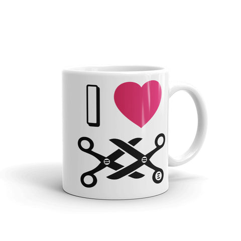 I Heart Scissoring Mug