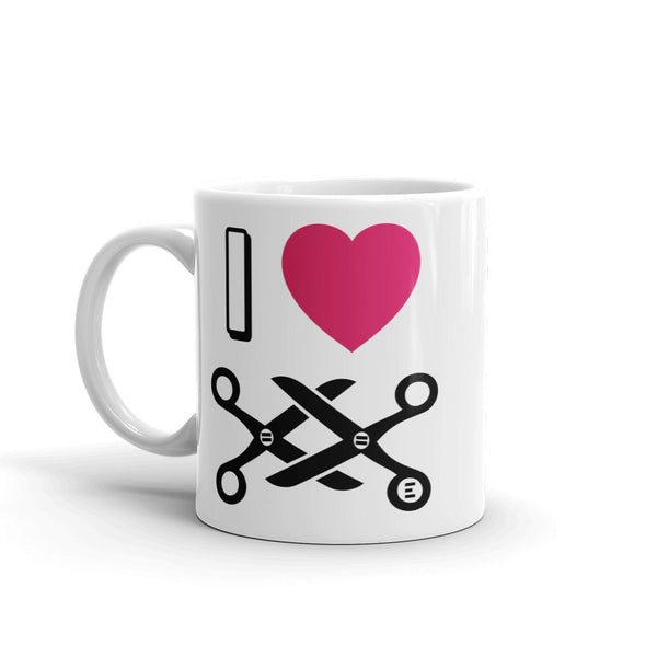 I Heart Scissoring Mug