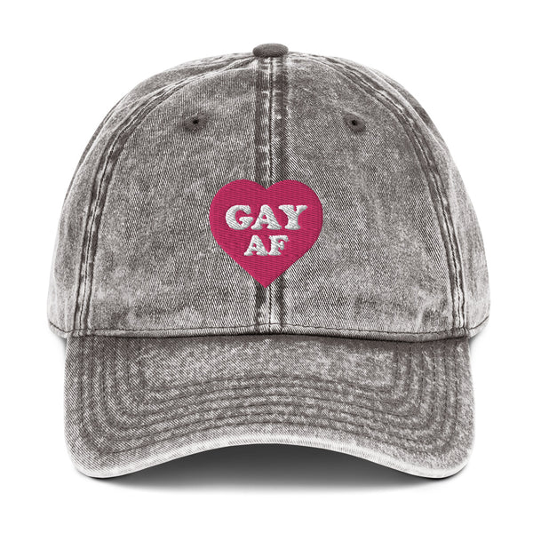 Gay AF Heart Cap