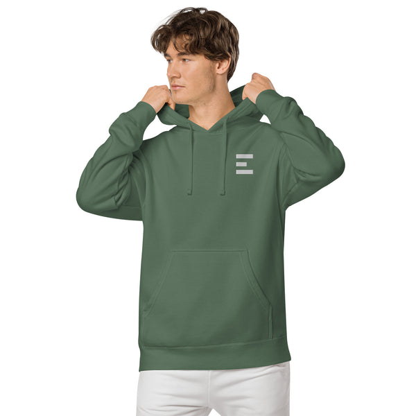 E Logo Pigment Hoodie