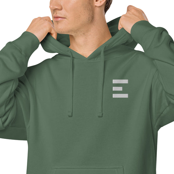 E Logo Pigment Hoodie