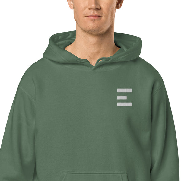 E Logo Pigment Hoodie