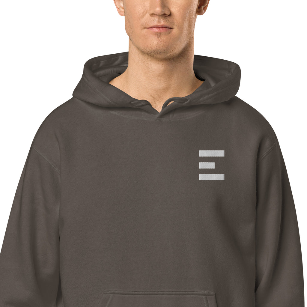 E Logo Pigment Hoodie