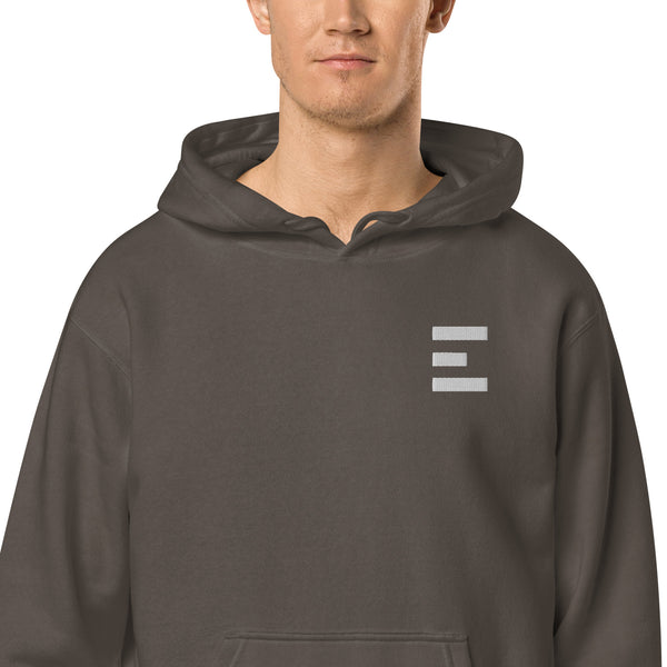 E Logo Pigment Hoodie