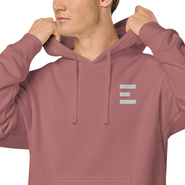 E Logo Pigment Hoodie