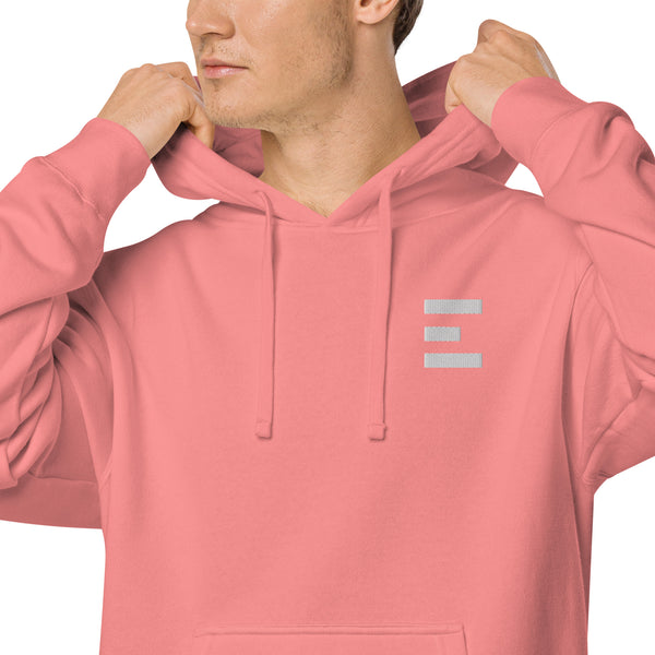 E Logo Pigment Hoodie