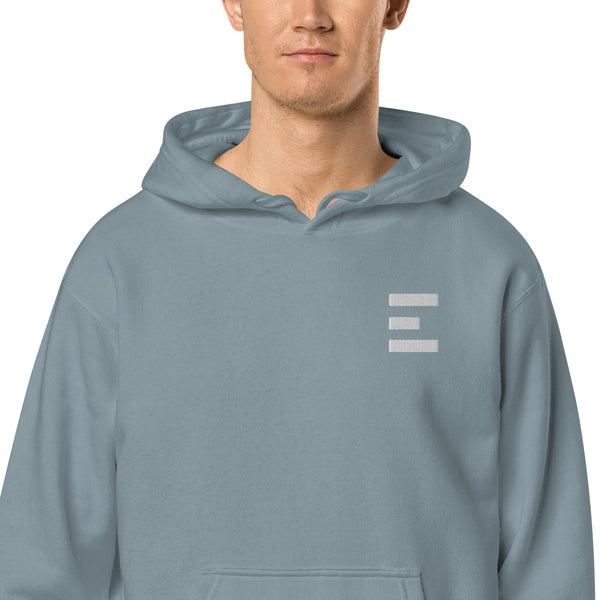 E Logo Pigment Hoodie