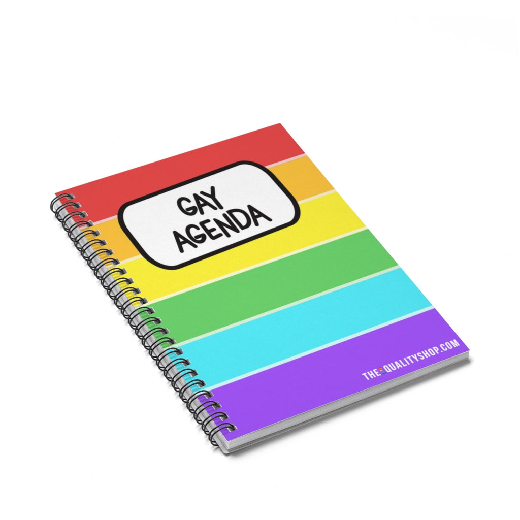 Gay Agenda Spiral Notebook