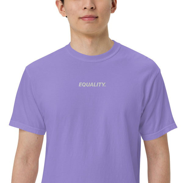 Equality Embroidered Pigment T-Shirt